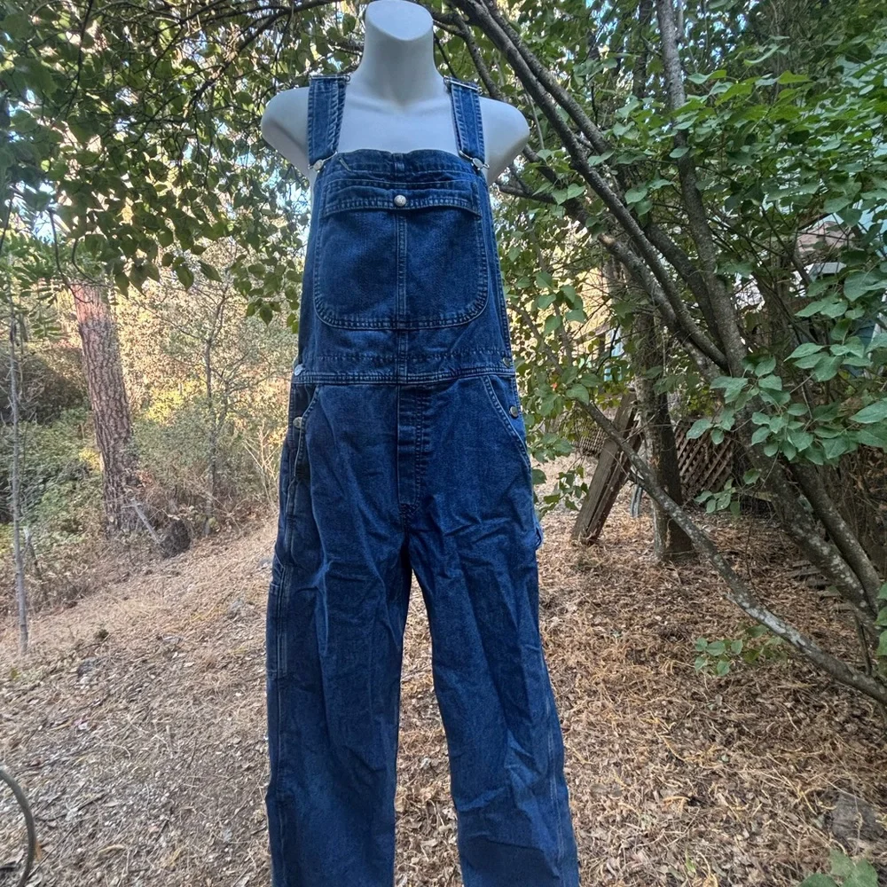 Vintage Medium Wash Overalls - Picture 1 of 3